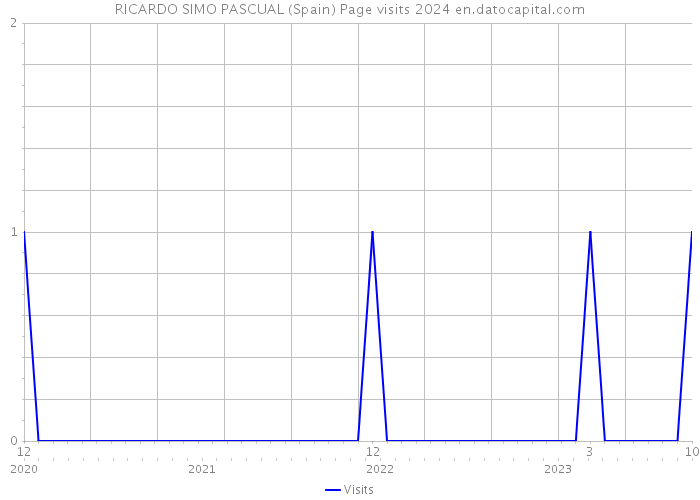 RICARDO SIMO PASCUAL (Spain) Page visits 2024 