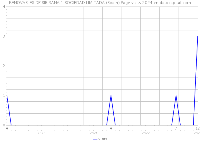 RENOVABLES DE SIBIRANA 1 SOCIEDAD LIMITADA (Spain) Page visits 2024 