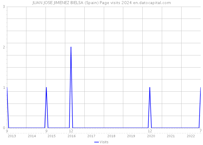 JUAN JOSE JIMENEZ BIELSA (Spain) Page visits 2024 