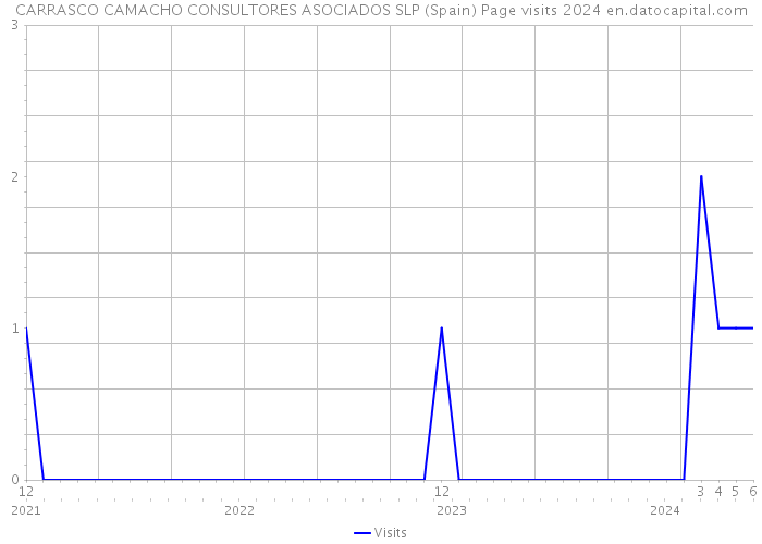 CARRASCO CAMACHO CONSULTORES ASOCIADOS SLP (Spain) Page visits 2024 