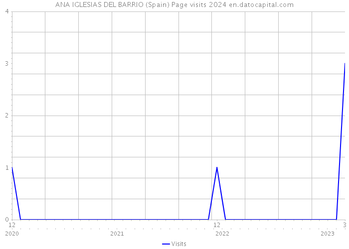 ANA IGLESIAS DEL BARRIO (Spain) Page visits 2024 