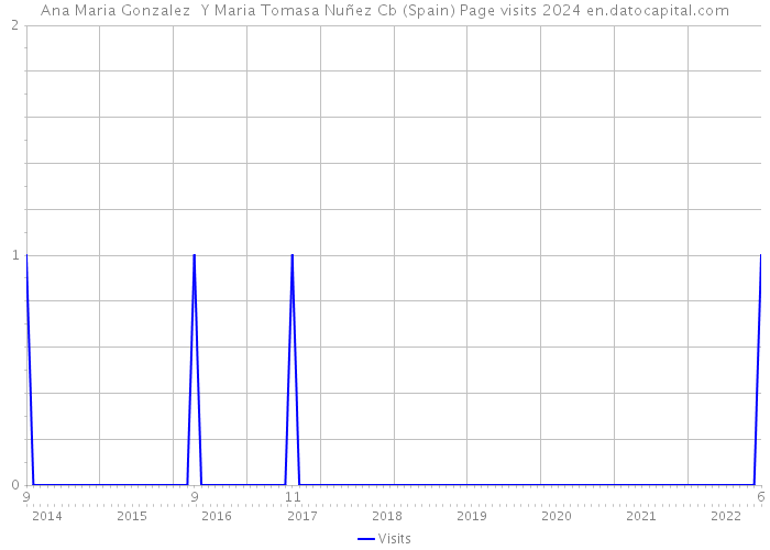 Ana Maria Gonzalez Y Maria Tomasa Nuñez Cb (Spain) Page visits 2024 