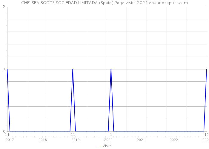 CHELSEA BOOTS SOCIEDAD LIMITADA (Spain) Page visits 2024 