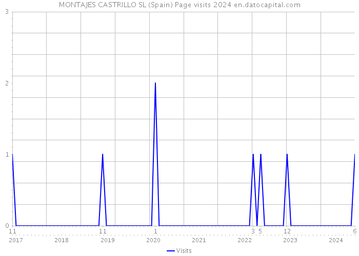 MONTAJES CASTRILLO SL (Spain) Page visits 2024 