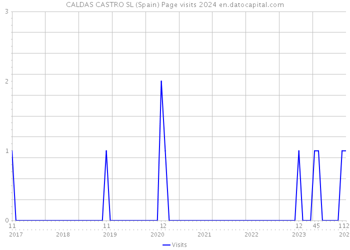 CALDAS CASTRO SL (Spain) Page visits 2024 