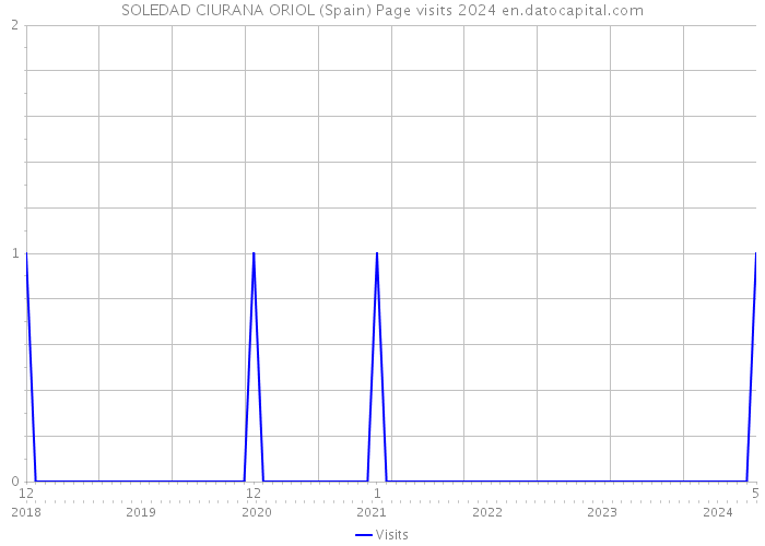 SOLEDAD CIURANA ORIOL (Spain) Page visits 2024 