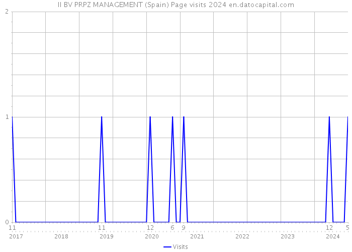 II BV PRPZ MANAGEMENT (Spain) Page visits 2024 