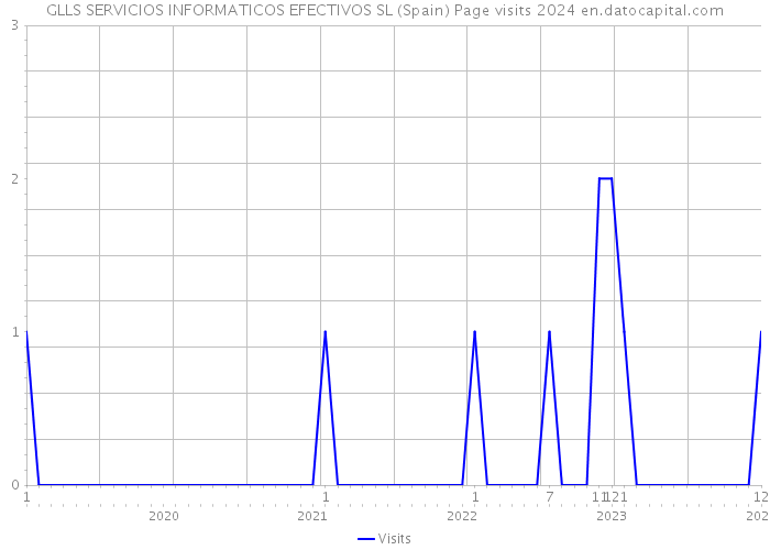 GLLS SERVICIOS INFORMATICOS EFECTIVOS SL (Spain) Page visits 2024 