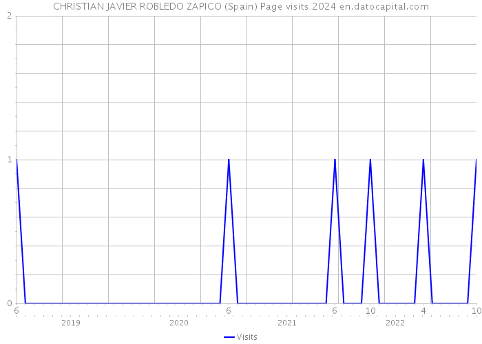 CHRISTIAN JAVIER ROBLEDO ZAPICO (Spain) Page visits 2024 