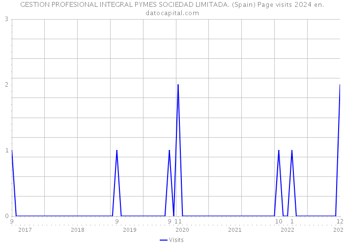 GESTION PROFESIONAL INTEGRAL PYMES SOCIEDAD LIMITADA. (Spain) Page visits 2024 