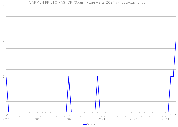 CARMEN PRIETO PASTOR (Spain) Page visits 2024 