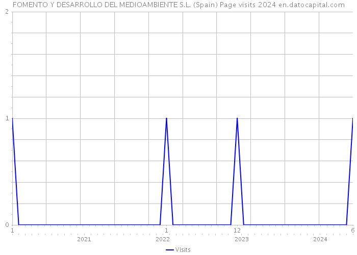 FOMENTO Y DESARROLLO DEL MEDIOAMBIENTE S.L. (Spain) Page visits 2024 