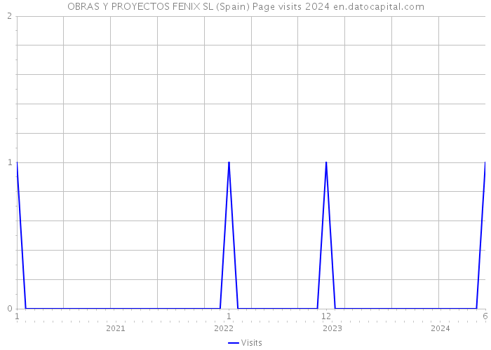 OBRAS Y PROYECTOS FENIX SL (Spain) Page visits 2024 