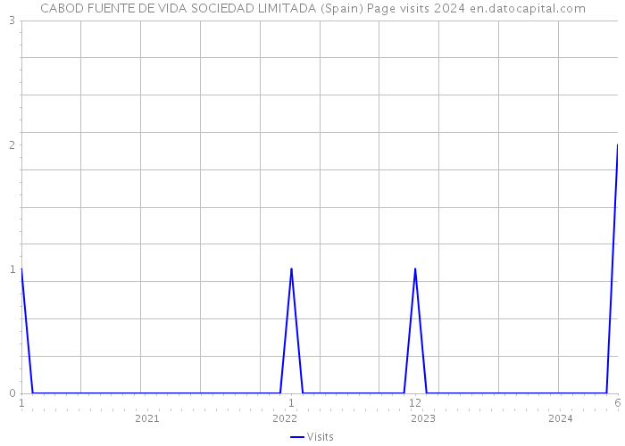 CABOD FUENTE DE VIDA SOCIEDAD LIMITADA (Spain) Page visits 2024 