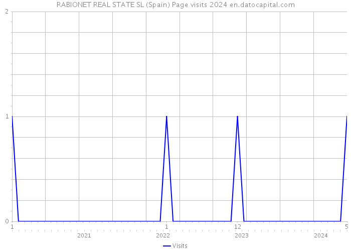 RABIONET REAL STATE SL (Spain) Page visits 2024 