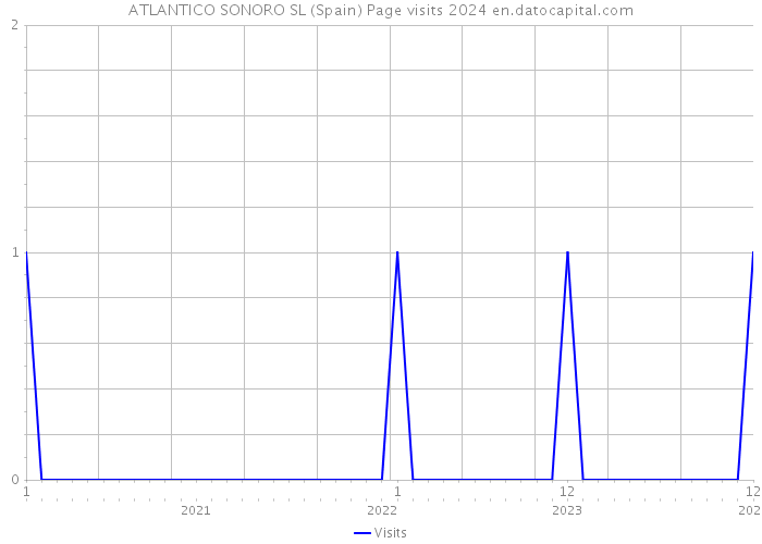 ATLANTICO SONORO SL (Spain) Page visits 2024 