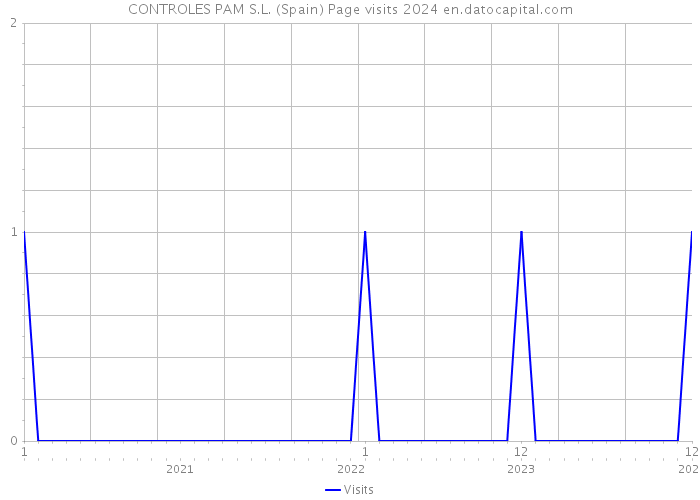 CONTROLES PAM S.L. (Spain) Page visits 2024 