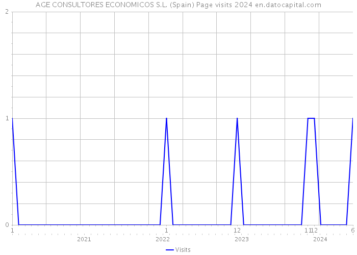 AGE CONSULTORES ECONOMICOS S.L. (Spain) Page visits 2024 