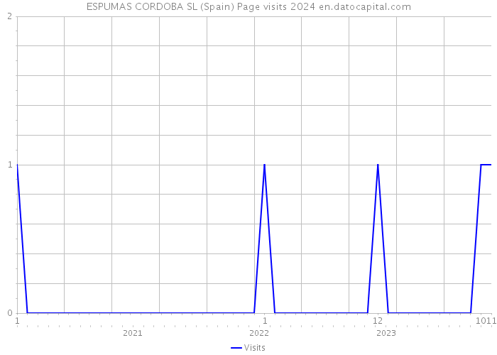 ESPUMAS CORDOBA SL (Spain) Page visits 2024 