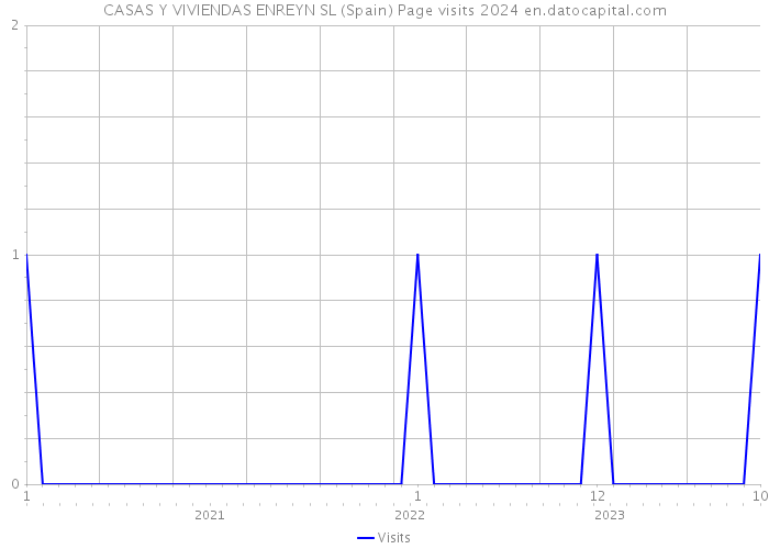 CASAS Y VIVIENDAS ENREYN SL (Spain) Page visits 2024 