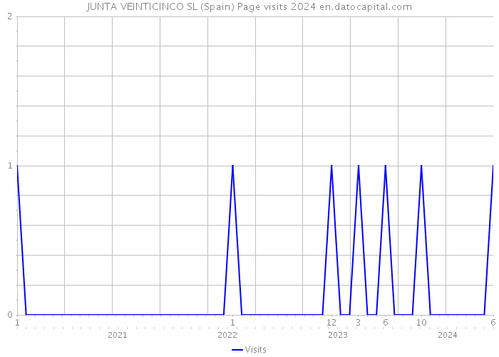 JUNTA VEINTICINCO SL (Spain) Page visits 2024 