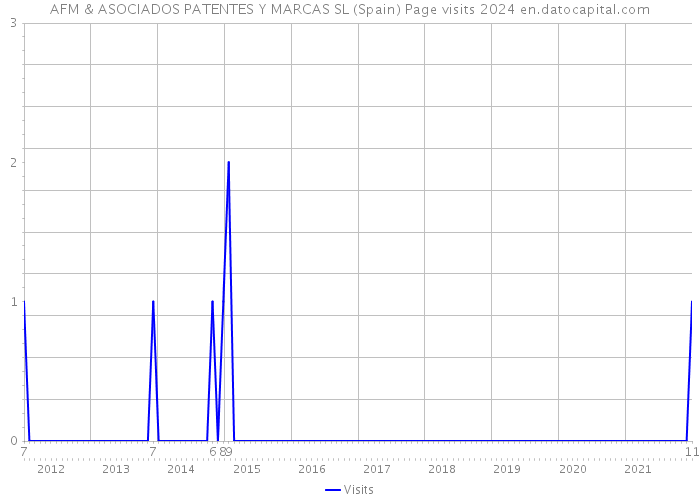 AFM & ASOCIADOS PATENTES Y MARCAS SL (Spain) Page visits 2024 