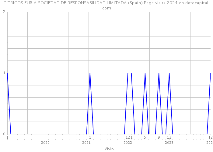 CITRICOS FURIA SOCIEDAD DE RESPONSABILIDAD LIMITADA (Spain) Page visits 2024 