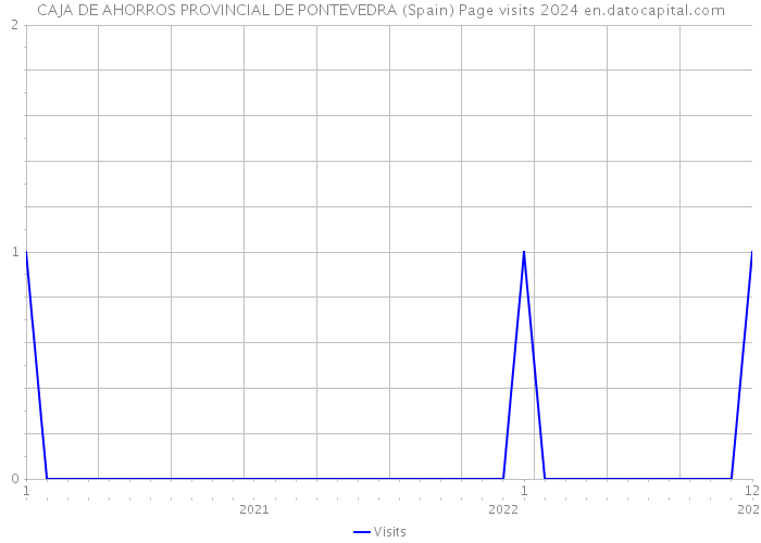 CAJA DE AHORROS PROVINCIAL DE PONTEVEDRA (Spain) Page visits 2024 