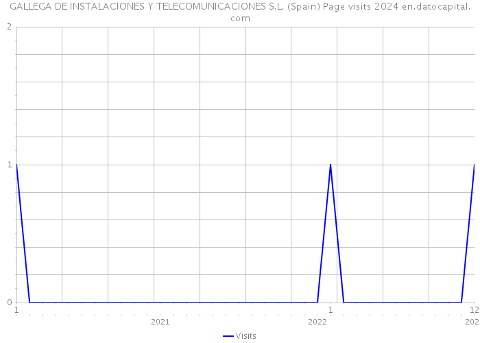 GALLEGA DE INSTALACIONES Y TELECOMUNICACIONES S.L. (Spain) Page visits 2024 