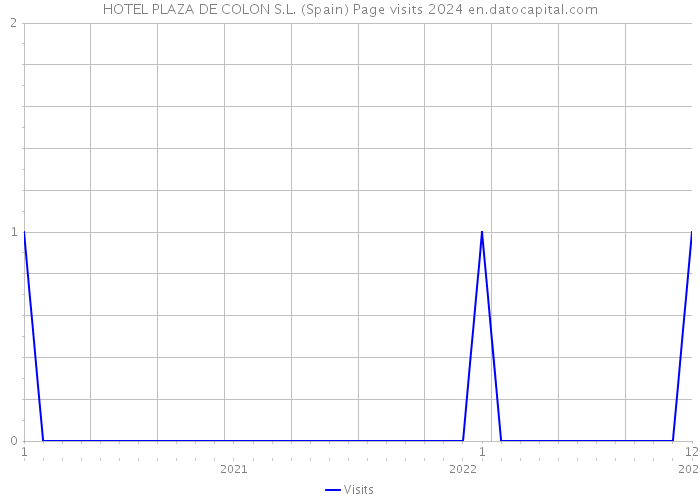 HOTEL PLAZA DE COLON S.L. (Spain) Page visits 2024 