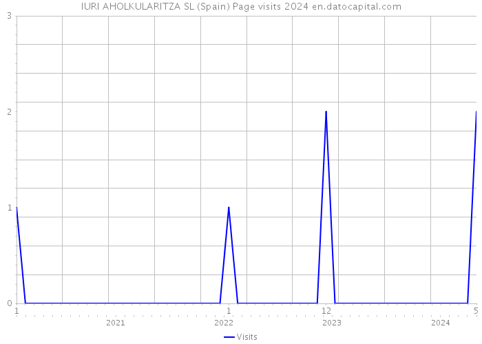 IURI AHOLKULARITZA SL (Spain) Page visits 2024 