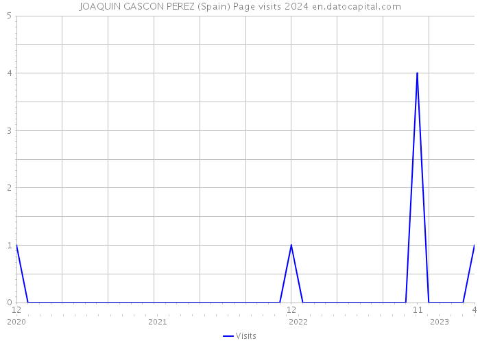 JOAQUIN GASCON PEREZ (Spain) Page visits 2024 