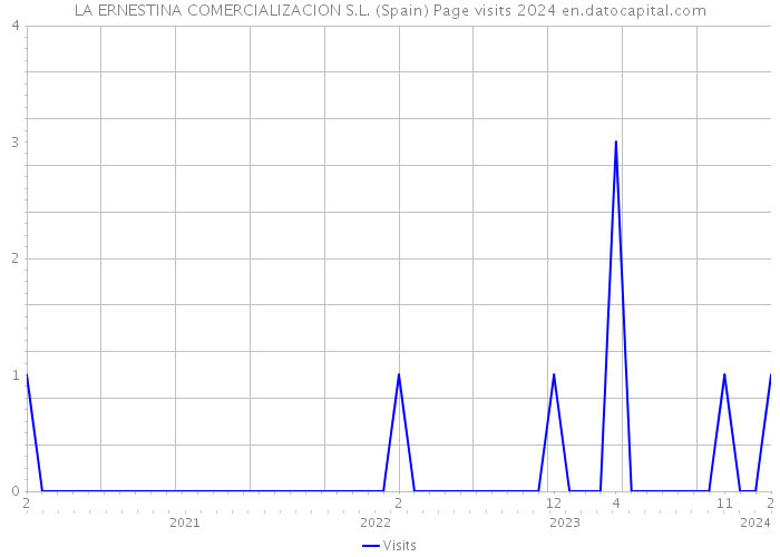 LA ERNESTINA COMERCIALIZACION S.L. (Spain) Page visits 2024 