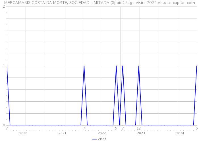 MERCAMARIS COSTA DA MORTE, SOCIEDAD LIMITADA (Spain) Page visits 2024 