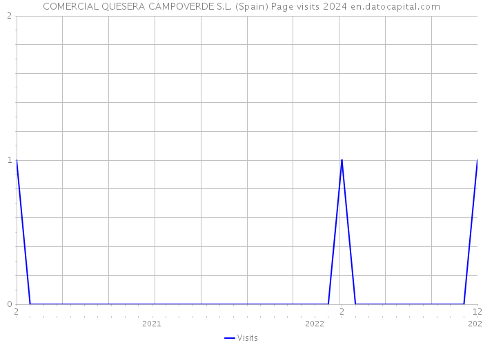 COMERCIAL QUESERA CAMPOVERDE S.L. (Spain) Page visits 2024 