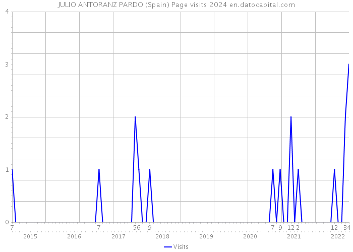 JULIO ANTORANZ PARDO (Spain) Page visits 2024 