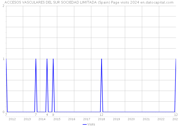 ACCESOS VASCULARES DEL SUR SOCIEDAD LIMITADA (Spain) Page visits 2024 