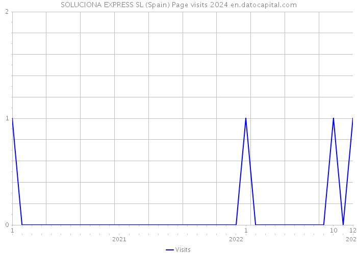 SOLUCIONA EXPRESS SL (Spain) Page visits 2024 