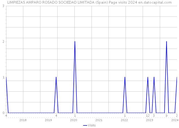 LIMPIEZAS AMPARO ROSADO SOCIEDAD LIMITADA (Spain) Page visits 2024 