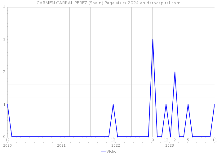 CARMEN CARRAL PEREZ (Spain) Page visits 2024 