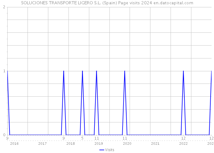 SOLUCIONES TRANSPORTE LIGERO S.L. (Spain) Page visits 2024 