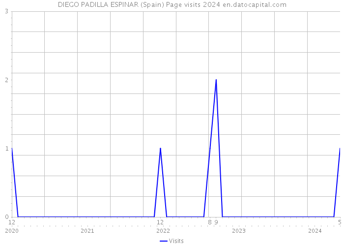 DIEGO PADILLA ESPINAR (Spain) Page visits 2024 