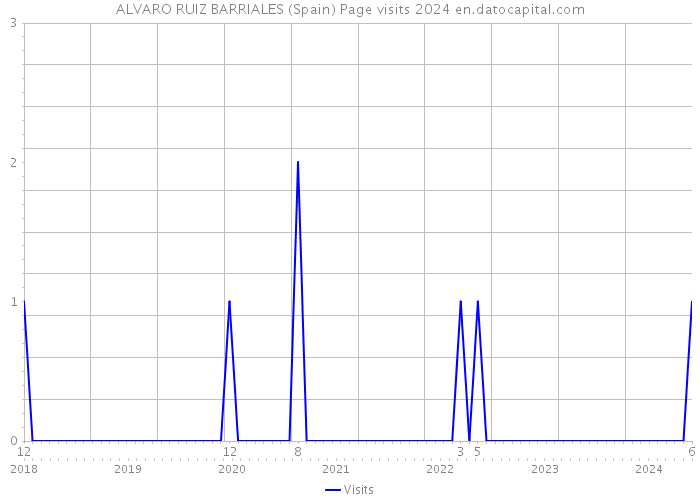 ALVARO RUIZ BARRIALES (Spain) Page visits 2024 