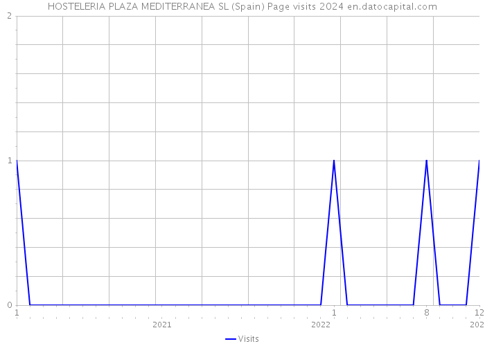 HOSTELERIA PLAZA MEDITERRANEA SL (Spain) Page visits 2024 