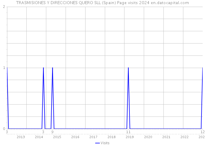 TRASMISIONES Y DIRECCIONES QUERO SLL (Spain) Page visits 2024 