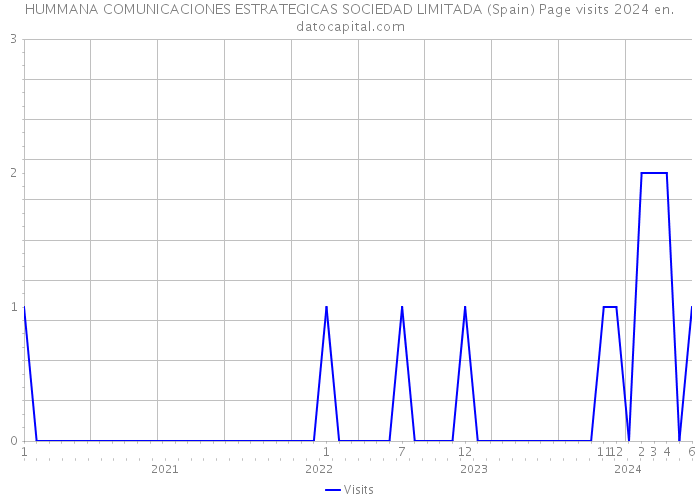 HUMMANA COMUNICACIONES ESTRATEGICAS SOCIEDAD LIMITADA (Spain) Page visits 2024 