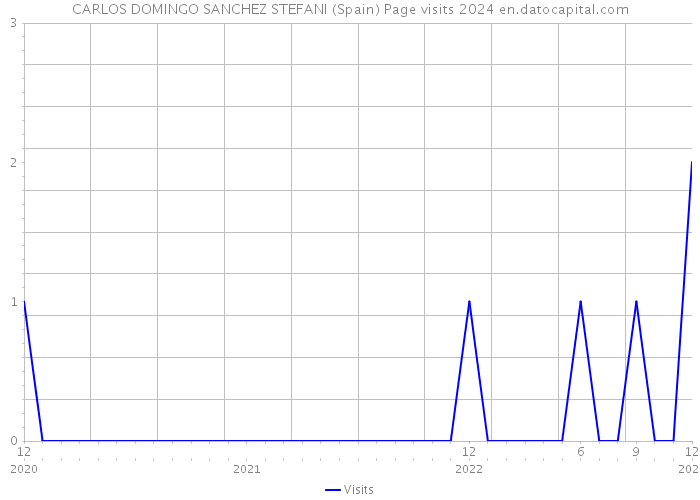 CARLOS DOMINGO SANCHEZ STEFANI (Spain) Page visits 2024 