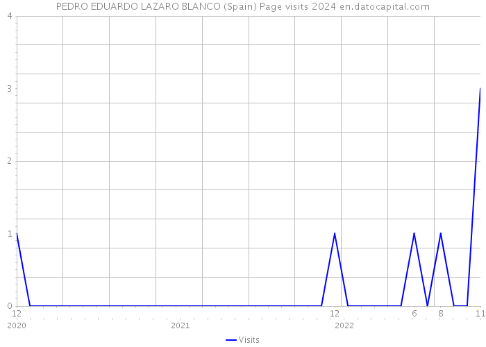 PEDRO EDUARDO LAZARO BLANCO (Spain) Page visits 2024 