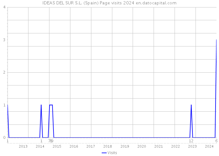 IDEAS DEL SUR S.L. (Spain) Page visits 2024 