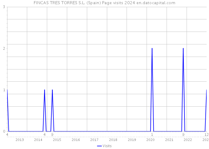 FINCAS TRES TORRES S.L. (Spain) Page visits 2024 